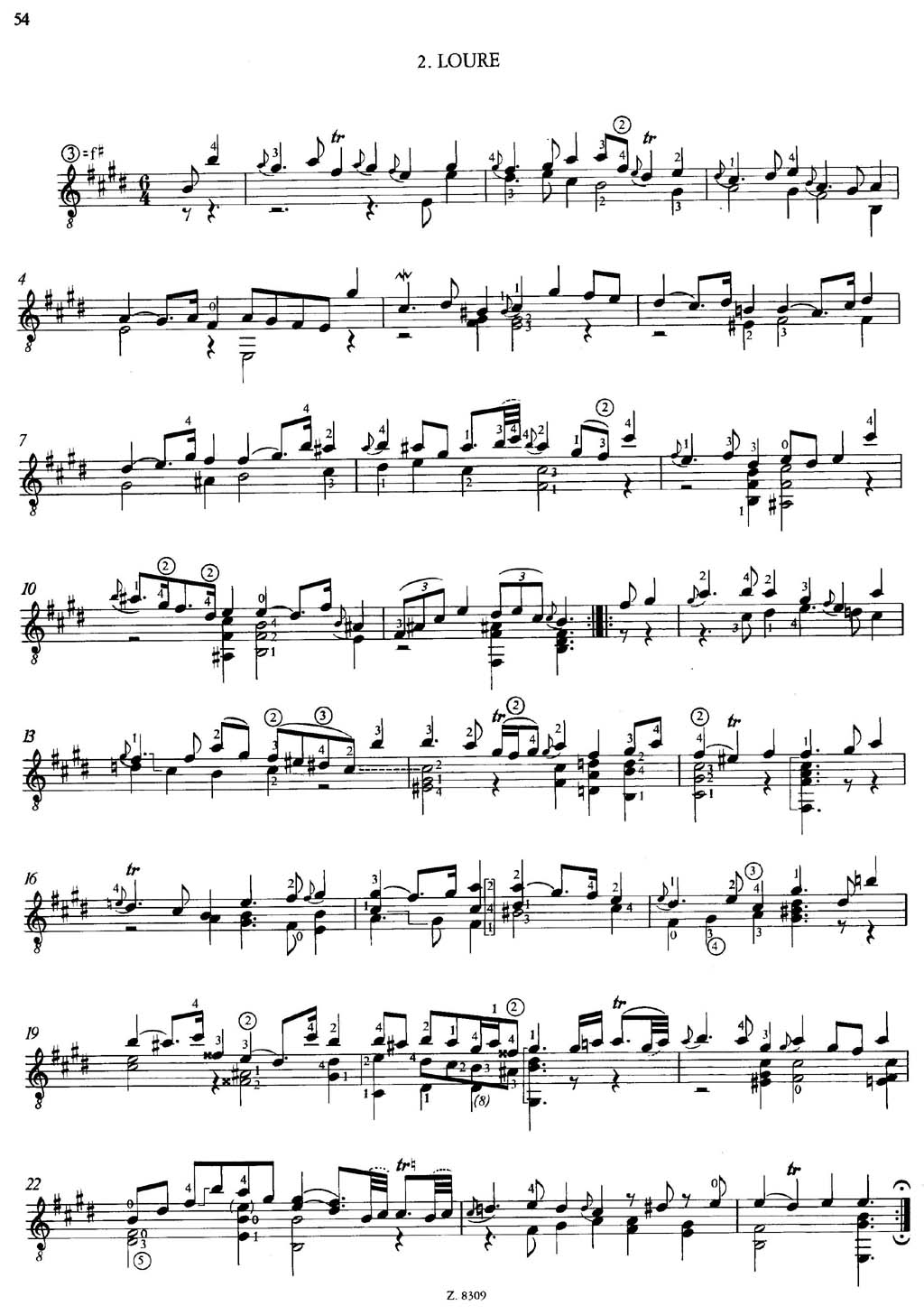 路尔舞曲,巴赫无伴奏小提琴奏鸣曲与组曲 1006a
